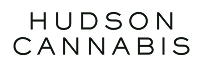 Text logo: HUDSON CANNABIS in black uppercase letters on a transparent background.
