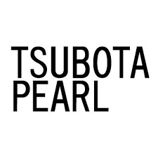 Black text TSUBOTA PEARL in bold, capital letters on a plain white background.