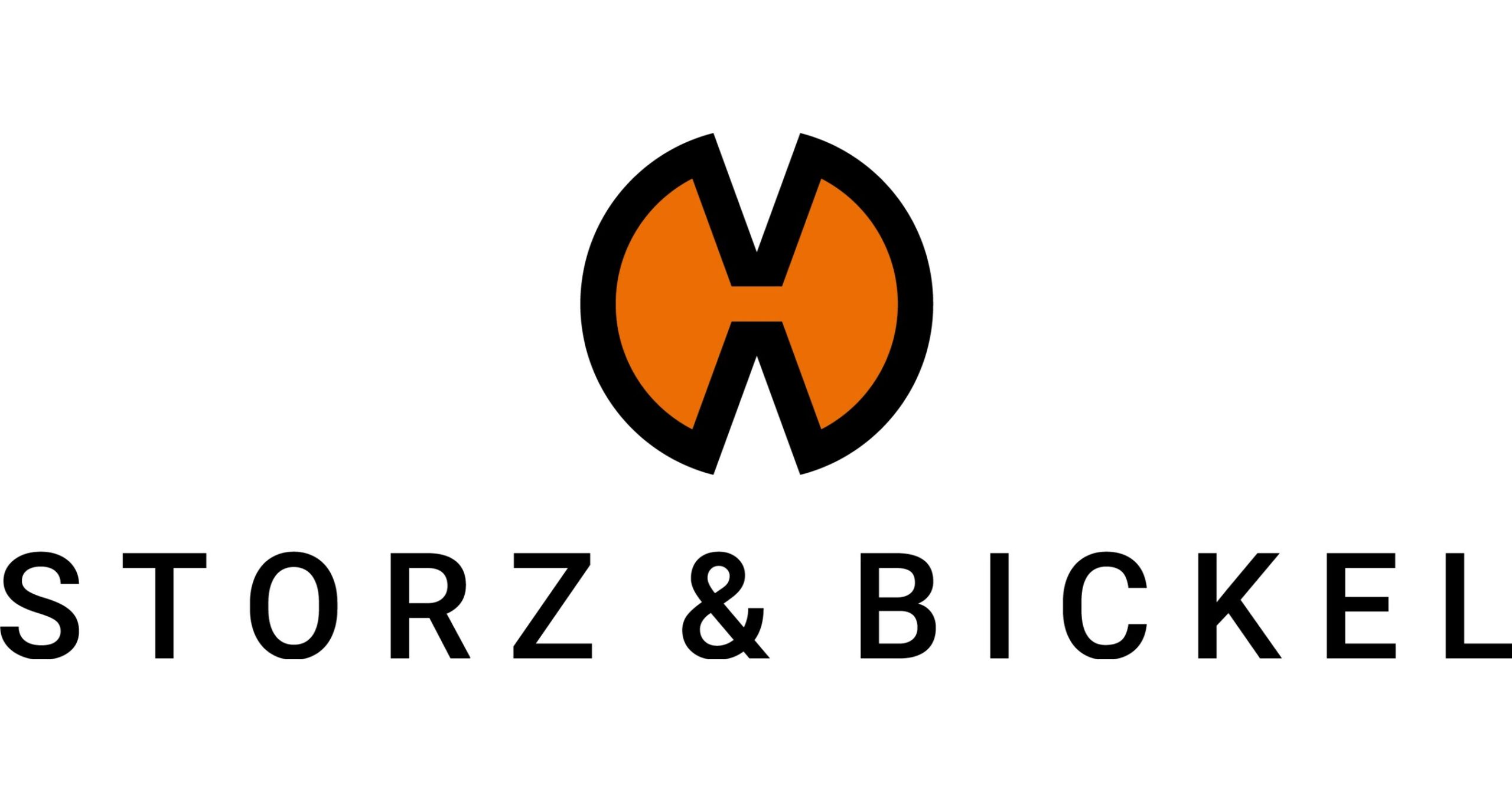 Storz & Bickel logo with an orange and black abstract emblem above the brand name in bold letters.